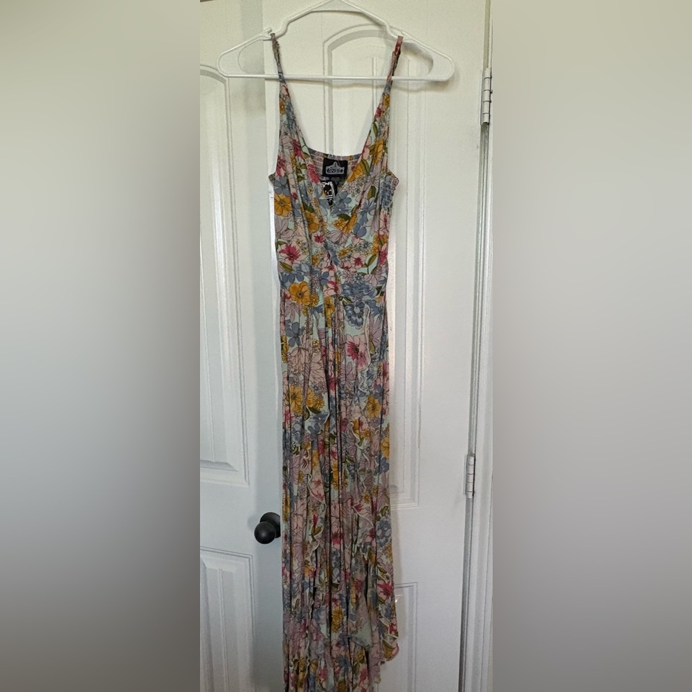 Angie Floral Maxi Dress - Multicolor